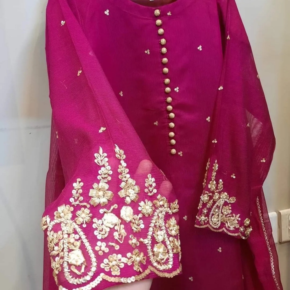 3pc khaddi net suit